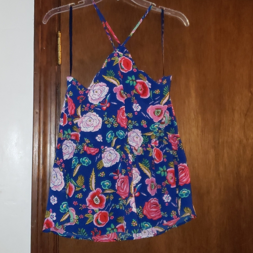 Floral peplum top